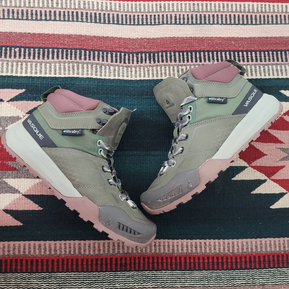 Vasque Alchemist UltraDry XT Hiking Boots Sz 6.5 Green Waterproof Outdoors Gorp‎